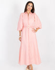 Lyla Dress - Pink on Pink Stripe