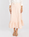 Addie Skirt - Pink Buffalo Check