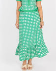 Addie Skirt - Green Cane