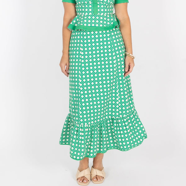 Addie Skirt - Green Cane – Garland Bags