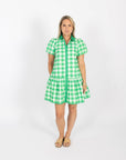 Jana Dress - Green Buffalo Check