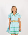 Lindsay Dress - Solid Blue