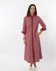Harper Dress - Dark Red Gingham
