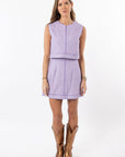 Emmy Set SKIRT ONLY - Purple Gingham