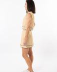 Emmy Set TOP ONLY - Gold Gingham/Navy