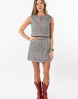 Emmy Set SKIRT ONLY - Black Gingham/Red