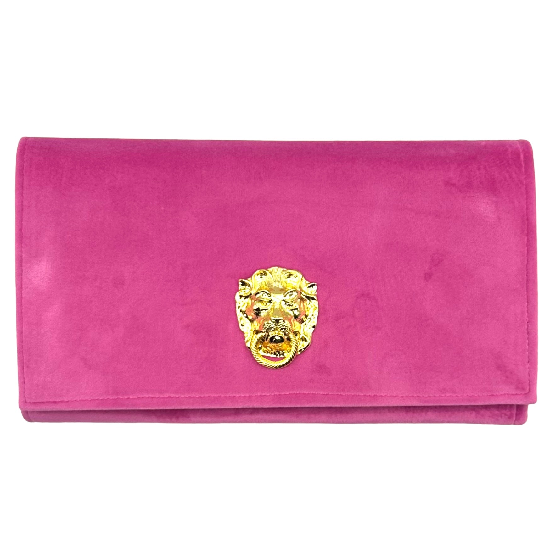 Golden Lion Head Purse Handbag Clutch Crossbody Shoulder Evening Bag -  Women's handbags