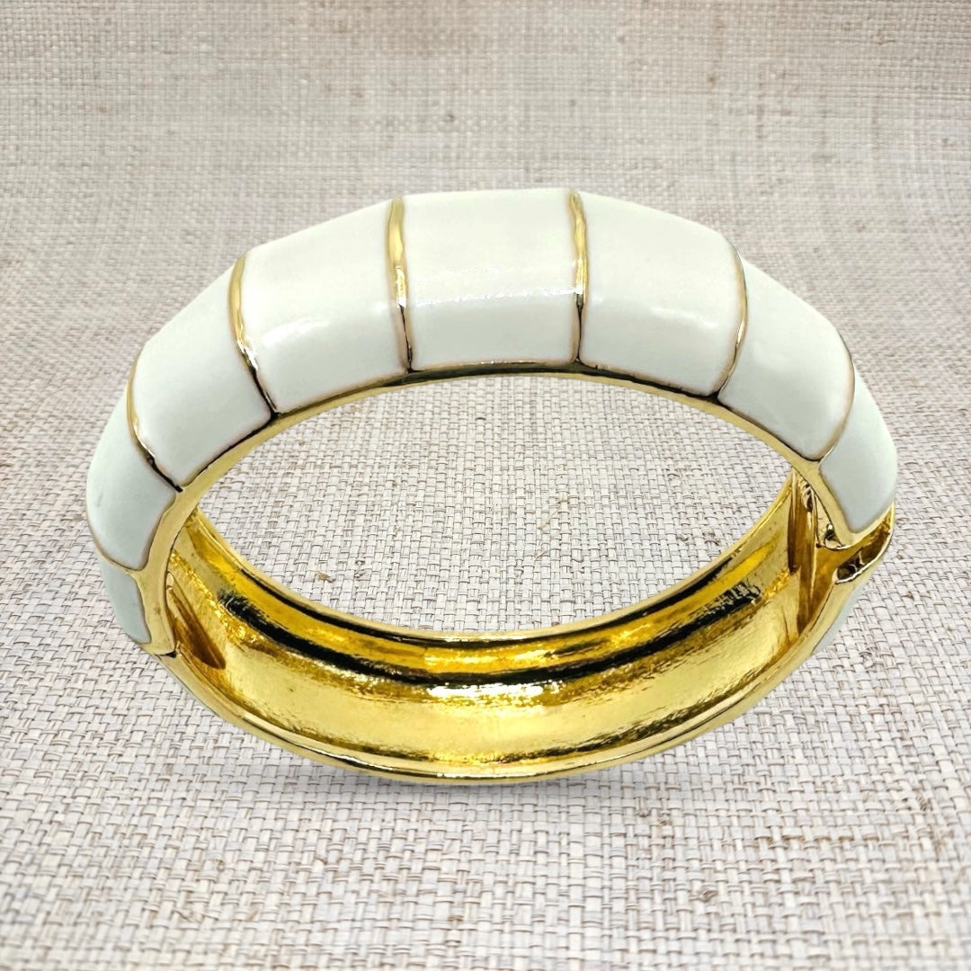 White Bamboo Bracelet