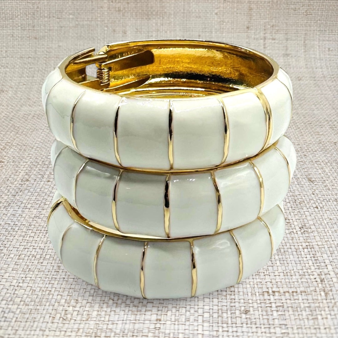 White Bamboo Bracelet