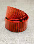 Red Leather Belt Band
