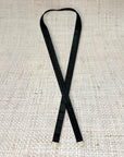 Thin Black Leather Belt