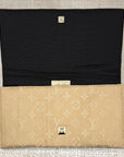 Neutral LV Scarf Clutch