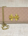 Blush Fendi Scarf Crossbody Clutch I