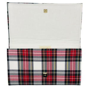 Plaid Clutch with bow