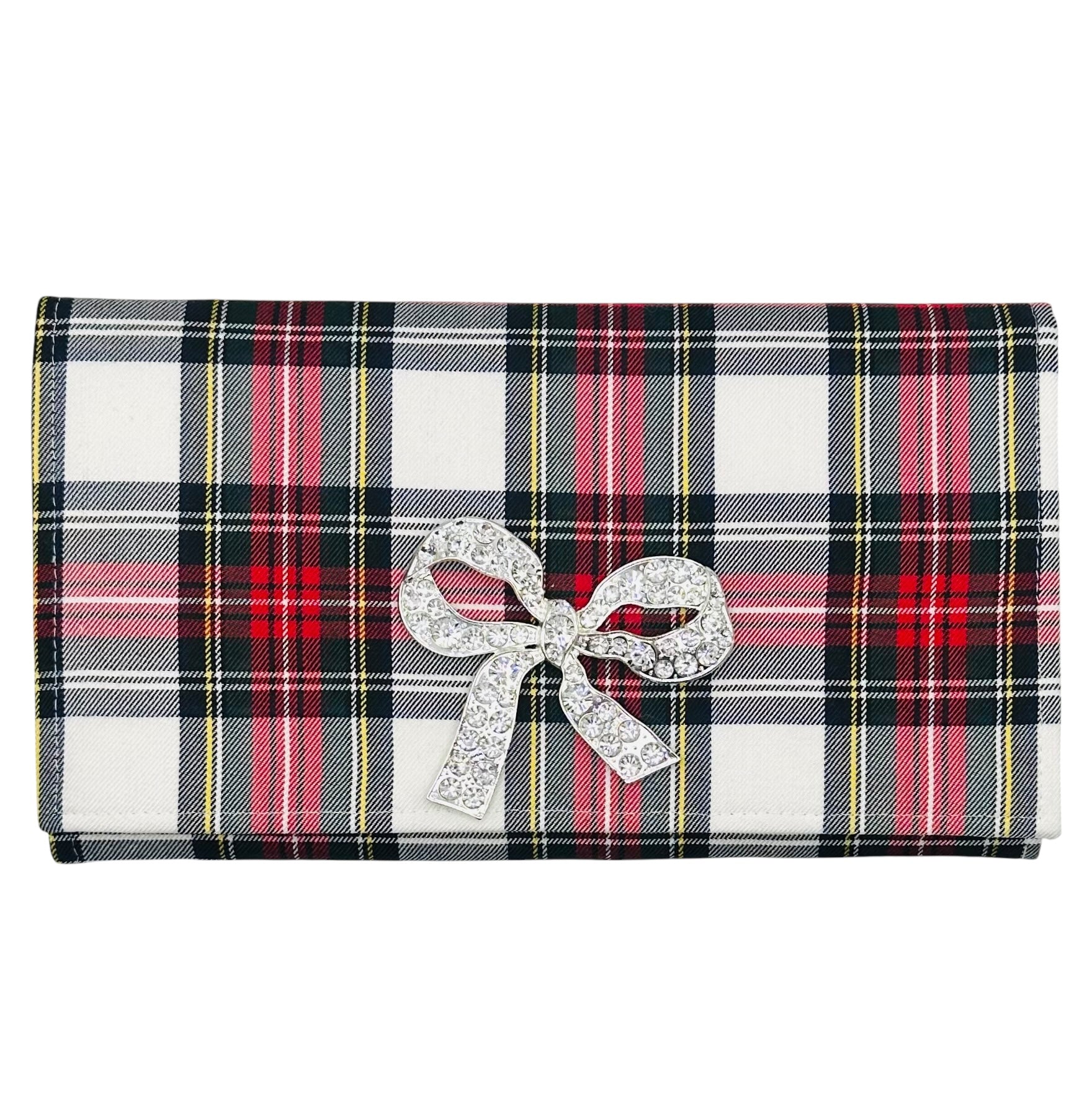 Plaid Clutch with bow