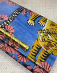 Gucci Blue Tiger Scarf Clutch II