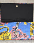 Gucci Blue Tiger Scarf Clutch II