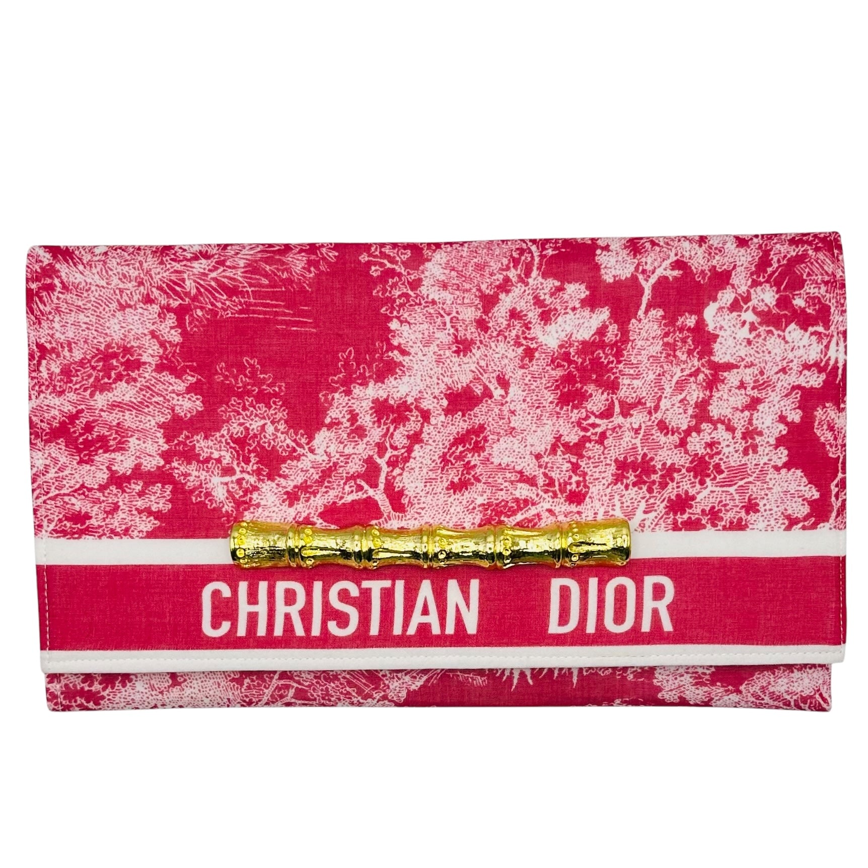 Christian Dior Toile Scarf Clutch