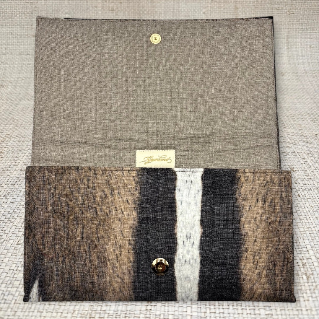 Roberto Cavalli Hide Print Scarf Clutch