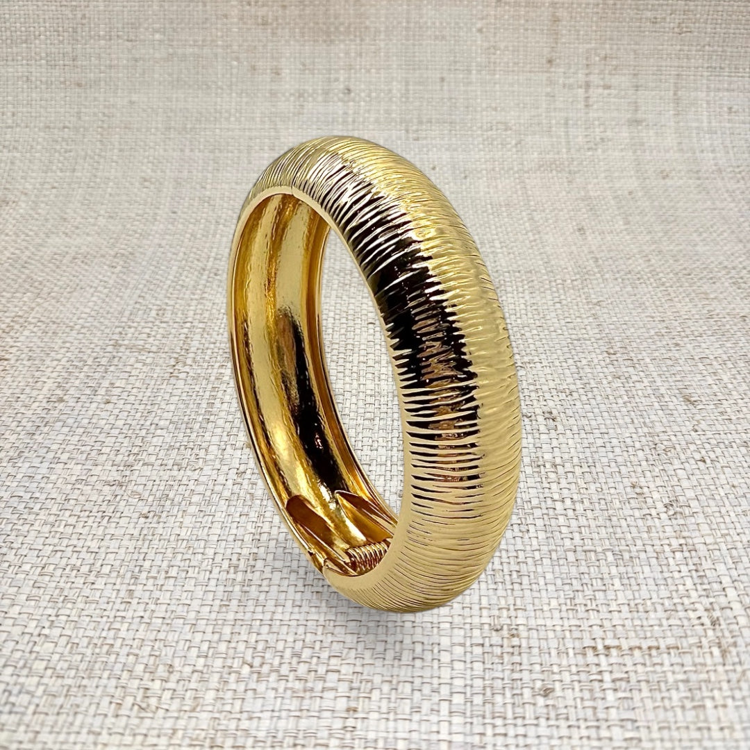 Gold Hinged Bracelet