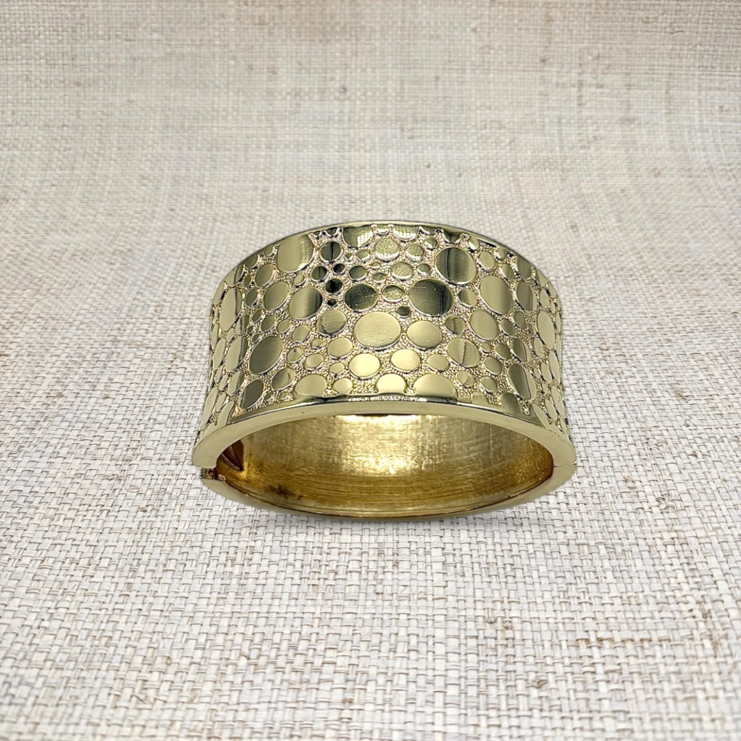 Gold Alligator Pattern Cuff