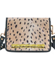 Dark Antelope Clear Stadium Bag with Gold Bamboo Stick
