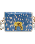 Blue and White Les Touches Clear Stadium Bag with Gator