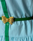 Thin Green Leather Belt