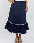Addie Skirt - Solid Navy