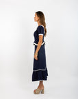Addie Top (Puff Sleeves) - Solid Navy