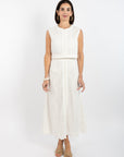 Emmy Skirt (Long) - White Cutout Lace