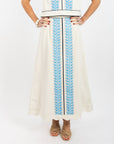 Emmy Skirt (Long) - Leafy Columns