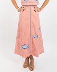Emmy Skirt (Long) - Fish Applique