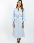 Harper Dress - Blue Stripe
