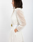 Jana Dress - White Cutout Lace