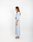Lyla Dress - Blue Stripe