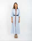 Lyla Dress - Blue Stripe