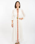 Lyla Dress - White Cutout Lace