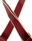Crimson and Ivory Stadium Bag Strap