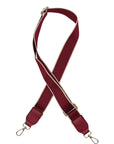 Crimson and Ivory Stadium Bag Strap