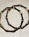 Black Bamboo Bracelet Set