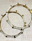 White Bamboo Bracelet Set