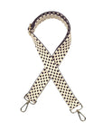 Purple and White Stadium Bag Strap