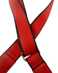 Red with Black Lining Stadium Bag Strap