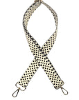 Black and White Stadium Bag Strap