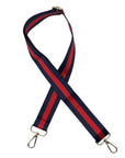 Navy and Red Stadium Bag Strap