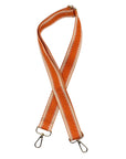 Orange and White Stadium Bag Strap