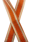 Orange and White Stadium Bag Strap