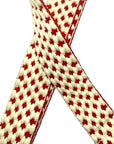 Red and White Stadium Bag Strap