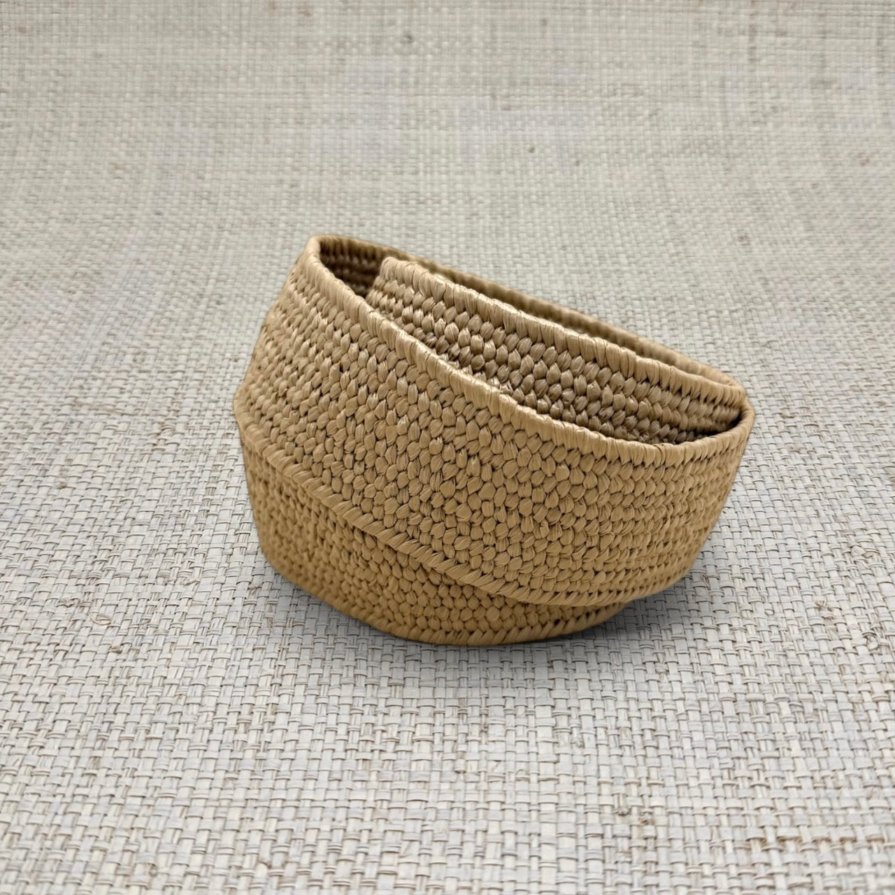 brown woven stretch belt garland bags